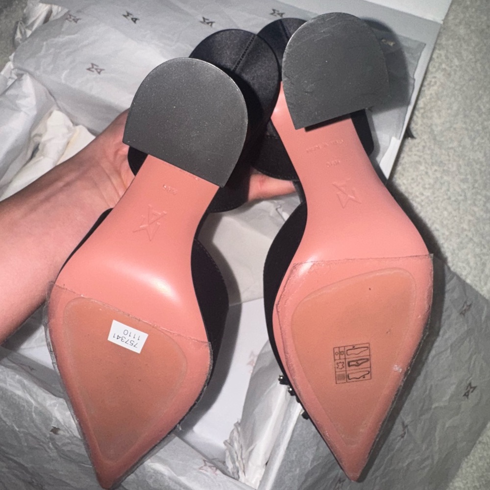 Amina Muaddi Begum Slingback Heels - Picture 3 of 5